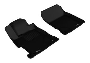 Acura ILX Floor Mats - Front - 3D MAXpider - Kagu - Black - `13-`20